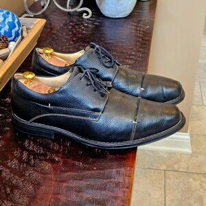 Studio Belvedere Men's Full Grain Leather Lace Up Shoe, Black, Sz 13